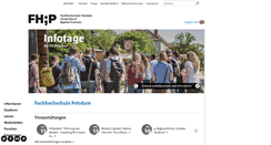 Desktop Screenshot of fh-potsdam.de