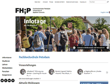Tablet Screenshot of fh-potsdam.de